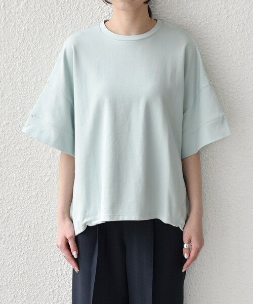 SHIPS / シップス Tシャツ | 《予約》SHIPS Colors:〈手洗い可能〉スムース 2WAYスリーブ ニュアンス TEE◆ | 詳細23