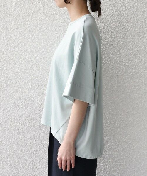 SHIPS / シップス Tシャツ | 《予約》SHIPS Colors:〈手洗い可能〉スムース 2WAYスリーブ ニュアンス TEE◆ | 詳細24