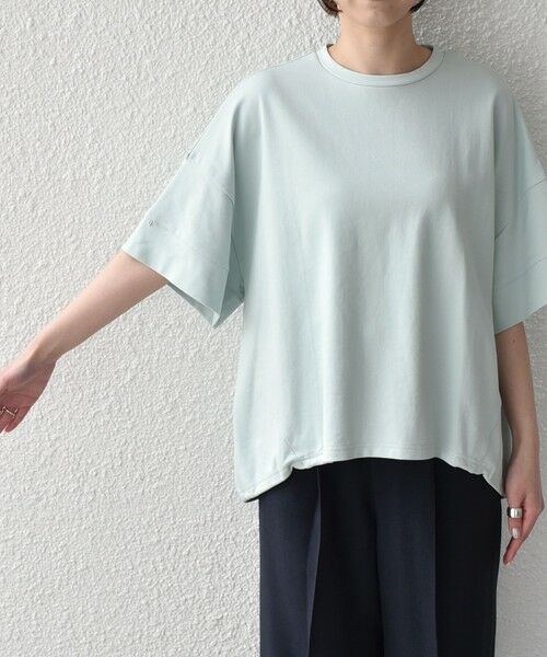 SHIPS / シップス Tシャツ | 《予約》SHIPS Colors:〈手洗い可能〉スムース 2WAYスリーブ ニュアンス TEE◆ | 詳細26