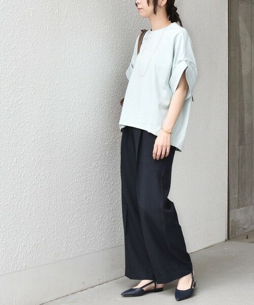 SHIPS / シップス Tシャツ | 《予約》SHIPS Colors:〈手洗い可能〉スムース 2WAYスリーブ ニュアンス TEE◆ | 詳細29