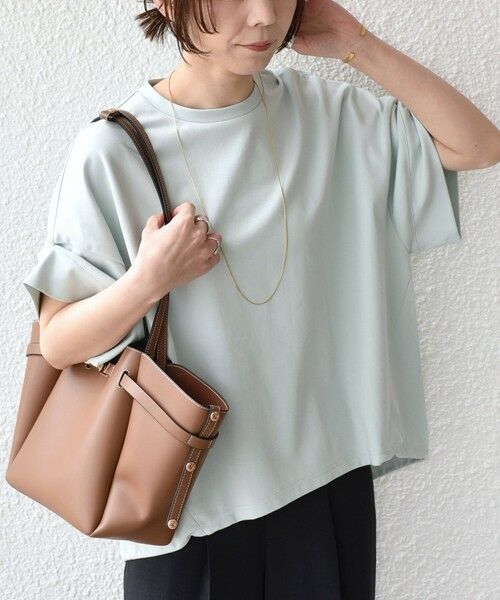 SHIPS / シップス Tシャツ | 《予約》SHIPS Colors:〈手洗い可能〉スムース 2WAYスリーブ ニュアンス TEE◆ | 詳細30
