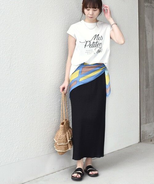 SHIPS / シップス Tシャツ | SHIPS Colors:〈接触冷感・UVカット〉26SS フレンチスリーブ ロゴT | 詳細3