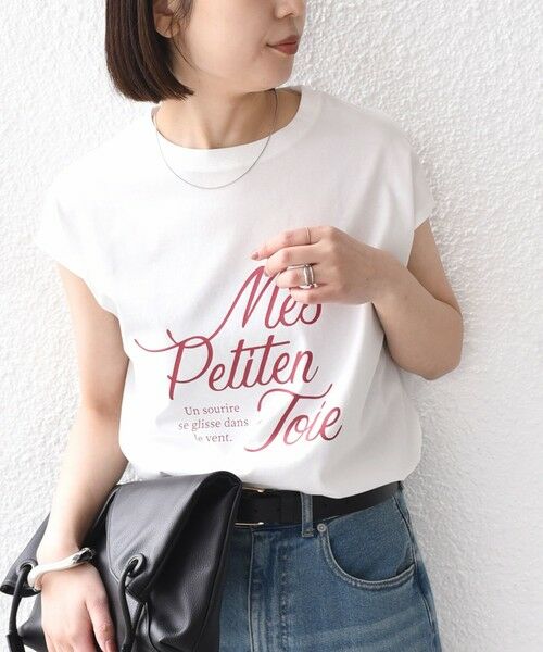 SHIPS / シップス Tシャツ | SHIPS Colors:〈接触冷感・UVカット〉26SS フレンチスリーブ ロゴT | 詳細15