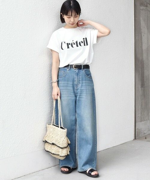 SHIPS / シップス Tシャツ | 《一部追加・新色予約》SHIPS Colors:〈接触冷感・UVカット〉ビッグロゴ ドルマン Tシャツ◆ | 詳細6