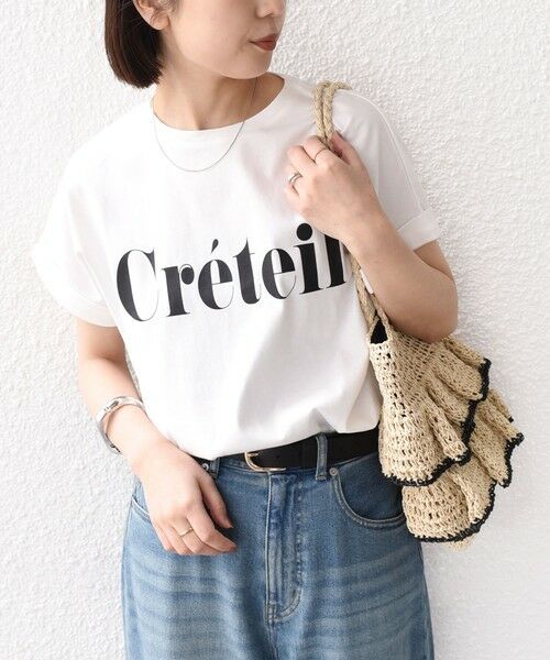 SHIPS / シップス Tシャツ | SHIPS Colors:〈接触冷感・UVカット〉ビッグロゴ ドルマン Tシャツ（ホワイト）