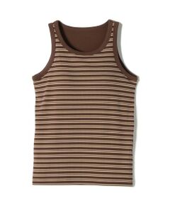 SHIPS / シップス タンクトップ | 《予約》SHIPS Colors:〈手洗い可能〉ボーダー カップ タンクトップ◆