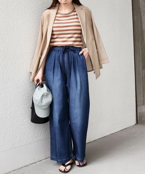 SHIPS / シップス デニムパンツ | 《予約》SHIPS Colors:〈洗濯機可能〉ファンクション デニム イージー パンツ◆ | 詳細26