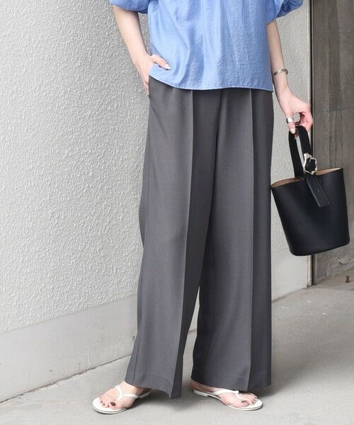 SHIPS / シップス その他パンツ | 《予約》SHIPS Colors:〈手洗い可能〉PL/PU ゴム パンツ◆（グレー）