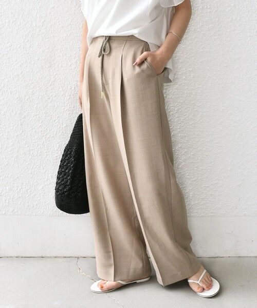 SHIPS / シップス その他パンツ | 《予約》SHIPS Colors:〈洗濯機可能〉リネン ライク イージー パンツ◆ | 詳細21