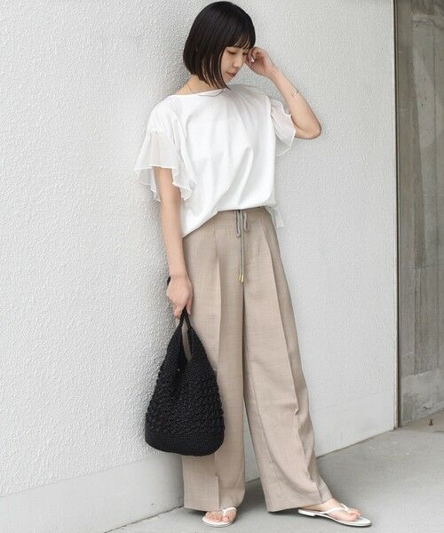 SHIPS / シップス その他パンツ | 《予約》SHIPS Colors:〈洗濯機可能〉リネン ライク イージー パンツ◆ | 詳細23