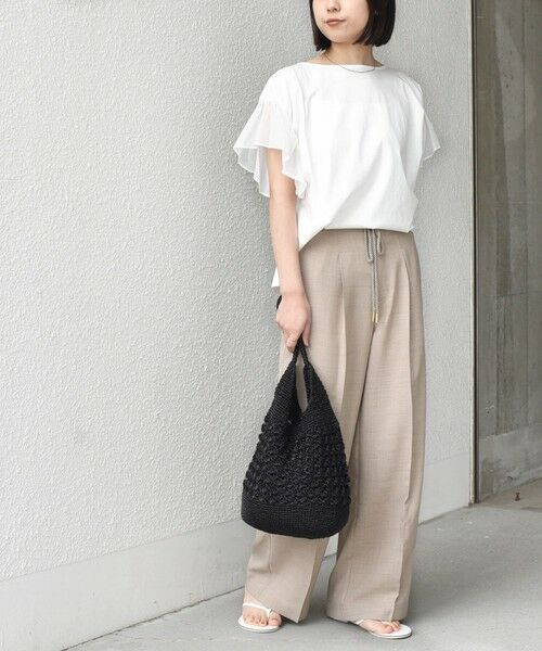 SHIPS / シップス その他パンツ | 《予約》SHIPS Colors:〈洗濯機可能〉リネン ライク イージー パンツ◆ | 詳細24