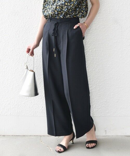 SHIPS / シップス その他パンツ | 《予約》SHIPS Colors:〈洗濯機可能〉リネン ライク イージー パンツ◆(ネイビー)