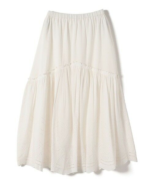 SHIPS / シップス ロング・マキシ丈スカート | SHIPS Colors:〈手洗い可能〉スカラップ レース スカート | 詳細1