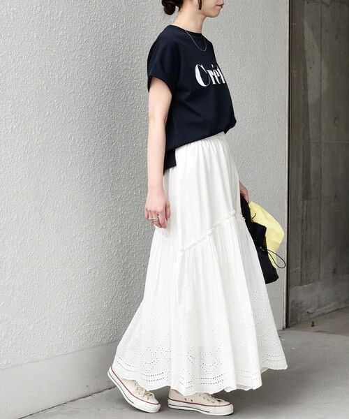 SHIPS / シップス ロング・マキシ丈スカート | SHIPS Colors:〈手洗い可能〉スカラップ レース スカート | 詳細6