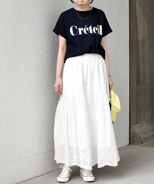 SHIPS / シップス ロング・マキシ丈スカート | SHIPS Colors:〈手洗い可能〉スカラップ レース スカート | 詳細7