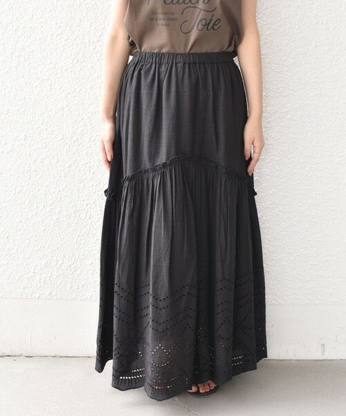 SHIPS / シップス ロング・マキシ丈スカート | SHIPS Colors:〈手洗い可能〉スカラップ レース スカート | 詳細10
