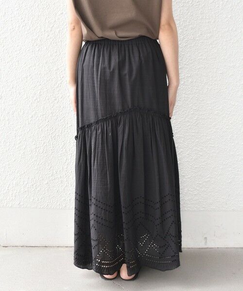 SHIPS / シップス ロング・マキシ丈スカート | SHIPS Colors:〈手洗い可能〉スカラップ レース スカート | 詳細12