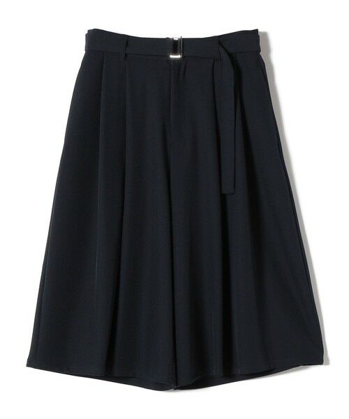 SHIPS / シップス ショート・ハーフ・半端丈パンツ | SHIPS Colors:〈洗濯機可能〉2タック ベルテッド ハーフ パンツ（ネイビー）