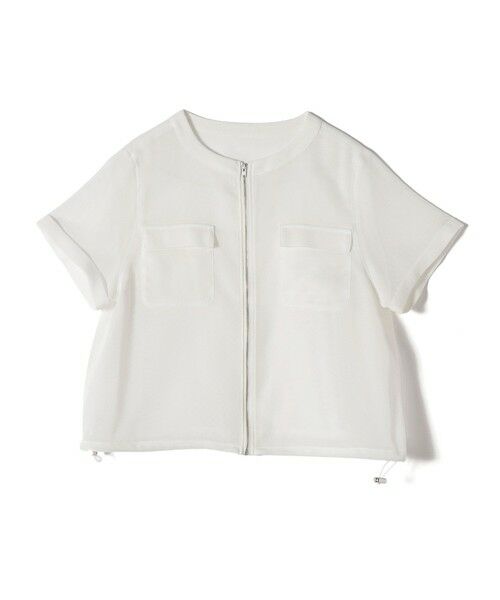 SHIPS / シップス ブルゾン | 《予約》SHIPS Colors:〈手洗い可能〉メッシュ 5分袖 ジップ ハオリ◆ | 詳細1