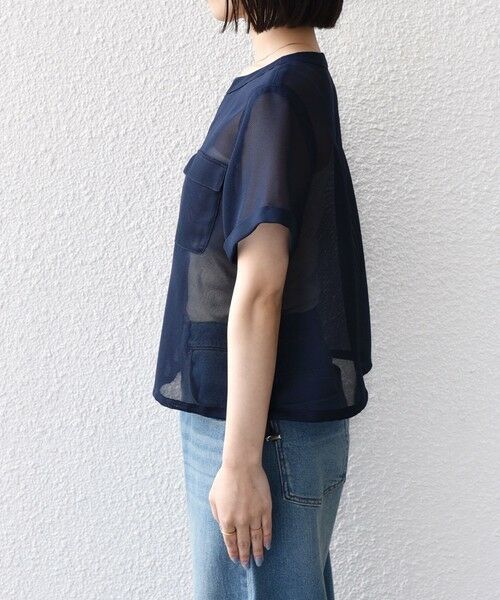 SHIPS / シップス ブルゾン | 《予約》SHIPS Colors:〈手洗い可能〉メッシュ 5分袖 ジップ ハオリ◆ | 詳細18