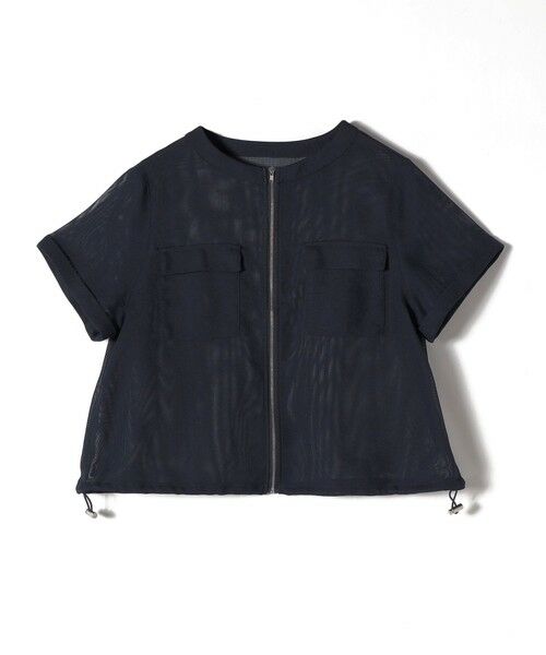 SHIPS / シップス ブルゾン | 《予約》SHIPS Colors:〈手洗い可能〉メッシュ 5分袖 ジップ ハオリ◆ | 詳細7