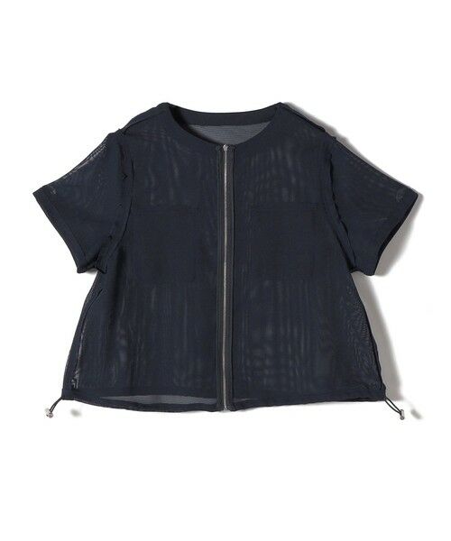SHIPS / シップス ブルゾン | 《予約》SHIPS Colors:〈手洗い可能〉メッシュ 5分袖 ジップ ハオリ◆ | 詳細9