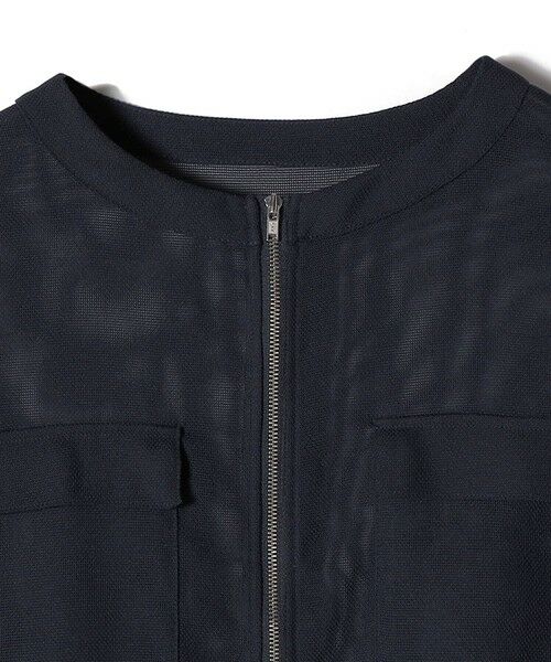 SHIPS / シップス ブルゾン | 《予約》SHIPS Colors:〈手洗い可能〉メッシュ 5分袖 ジップ ハオリ◆ | 詳細11