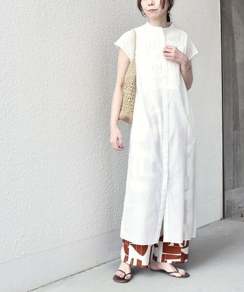 SHIPS / シップス ロング・マキシ丈ワンピース | SHIPS Colors:〈手洗い可能〉コットン ピンタック ヨーク シャツ ワンピース◇ | 詳細5