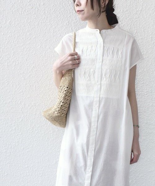 SHIPS / シップス ロング・マキシ丈ワンピース | SHIPS Colors:〈手洗い可能〉コットン ピンタック ヨーク シャツ ワンピース◇ | 詳細6