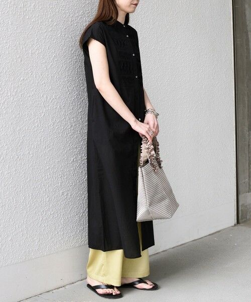 SHIPS / シップス ロング・マキシ丈ワンピース | 《予約》SHIPS Colors:〈手洗い可能〉コットン ピンタック ヨーク シャツ ワンピース◆ | 詳細15