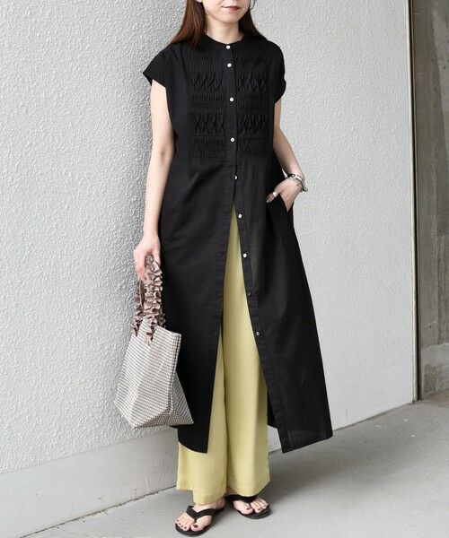 SHIPS / シップス ロング・マキシ丈ワンピース | SHIPS Colors:〈手洗い可能〉コットン ピンタック ヨーク シャツ ワンピース◇ | 詳細20