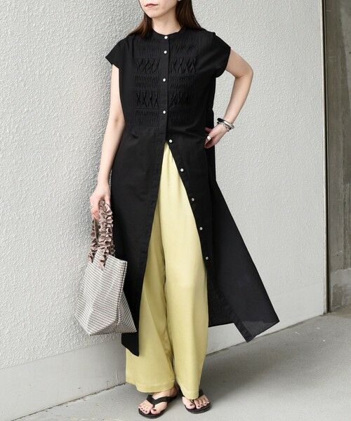 SHIPS / シップス ロング・マキシ丈ワンピース | SHIPS Colors:〈手洗い可能〉コットン ピンタック ヨーク シャツ ワンピース◇ | 詳細22