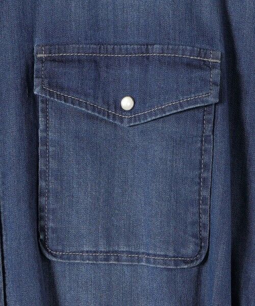 SHIPS / シップス ロング・マキシ丈ワンピース | 《予約》SHIPS Colors:〈洗濯機可能〉ファンクション デニム シャツ ワンピース◆ | 詳細16