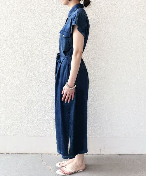 SHIPS / シップス ロング・マキシ丈ワンピース | 《予約》SHIPS Colors:〈洗濯機可能〉ファンクション デニム シャツ ワンピース◆ | 詳細19