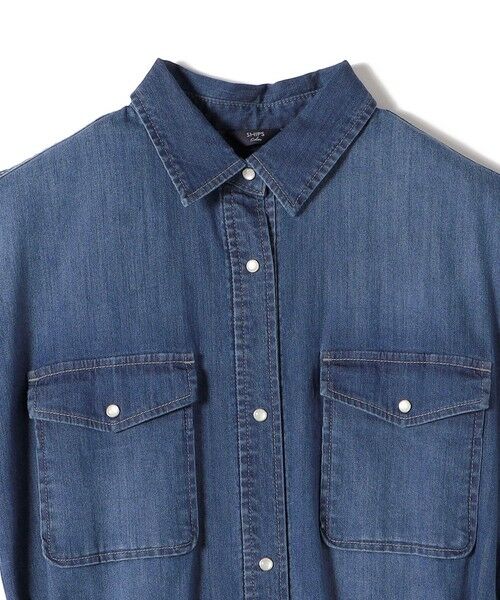 SHIPS / シップス ロング・マキシ丈ワンピース | 《予約》SHIPS Colors:〈洗濯機可能〉ファンクション デニム シャツ ワンピース◆ | 詳細11