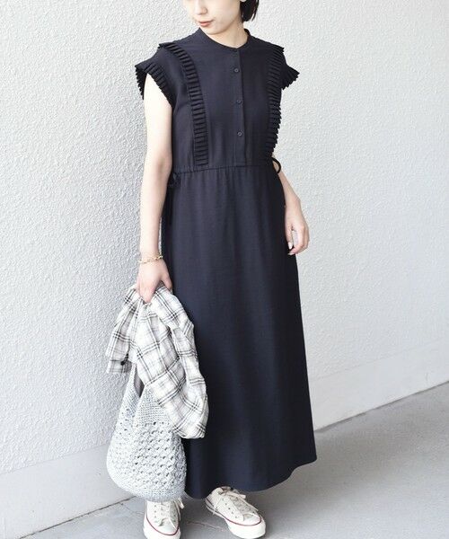 SHIPS / シップス ロング・マキシ丈ワンピース | SHIPS Colors:〈手洗い可能〉プリーツ デザイン シャツ ワンピース2◇ | 詳細6
