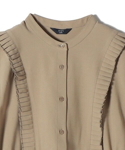 SHIPS / シップス ロング・マキシ丈ワンピース | 《予約》SHIPS Colors:〈手洗い可能〉プリーツ デザイン シャツ ワンピース2◆ | 詳細6