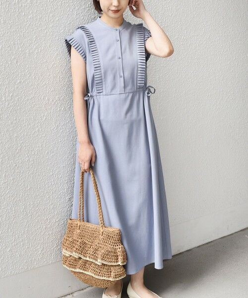 SHIPS / シップス ロング・マキシ丈ワンピース | 《予約》SHIPS Colors:〈手洗い可能〉プリーツ デザイン シャツ ワンピース2◆ | 詳細13