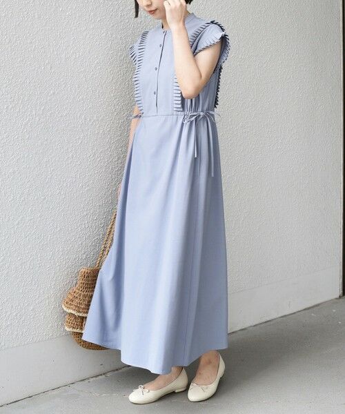 SHIPS / シップス ロング・マキシ丈ワンピース | SHIPS Colors:〈手洗い可能〉プリーツ デザイン シャツ ワンピース2◇ | 詳細21
