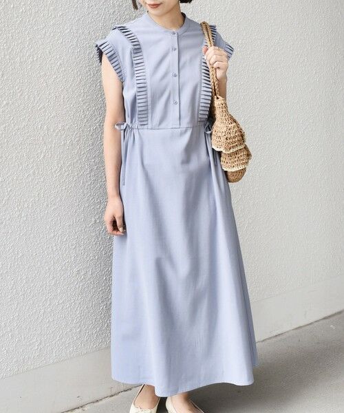 SHIPS / シップス ロング・マキシ丈ワンピース | SHIPS Colors:〈手洗い可能〉プリーツ デザイン シャツ ワンピース2◇ | 詳細24