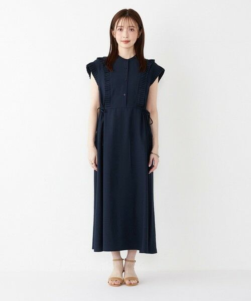 SHIPS / シップス ロング・マキシ丈ワンピース | 《予約》SHIPS Colors:〈手洗い可能〉プリーツ デザイン シャツ ワンピース2◆ | 詳細20