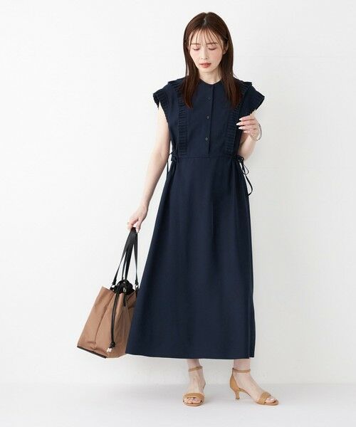 SHIPS / シップス ロング・マキシ丈ワンピース | 《予約》SHIPS Colors:〈手洗い可能〉プリーツ デザイン シャツ ワンピース2◆ | 詳細24