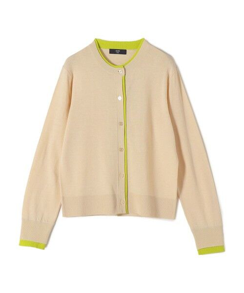 SHIPS / シップス カーディガン・ボレロ | 《予約》SHIPS Colors:〈手洗い可能〉配色 ニット クルーネック カーディガン◆ | 詳細1