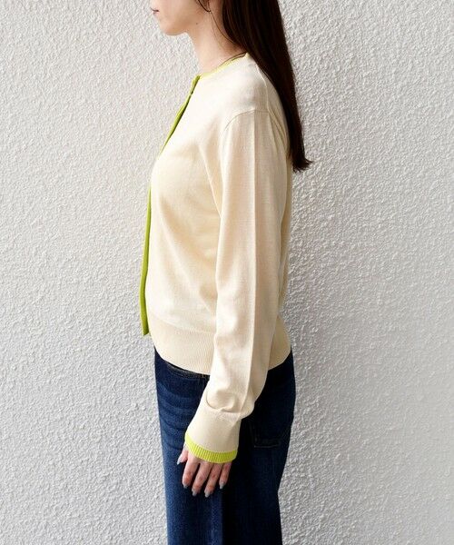 SHIPS / シップス カーディガン・ボレロ | 《予約》SHIPS Colors:〈手洗い可能〉配色 ニット クルーネック カーディガン◆ | 詳細8