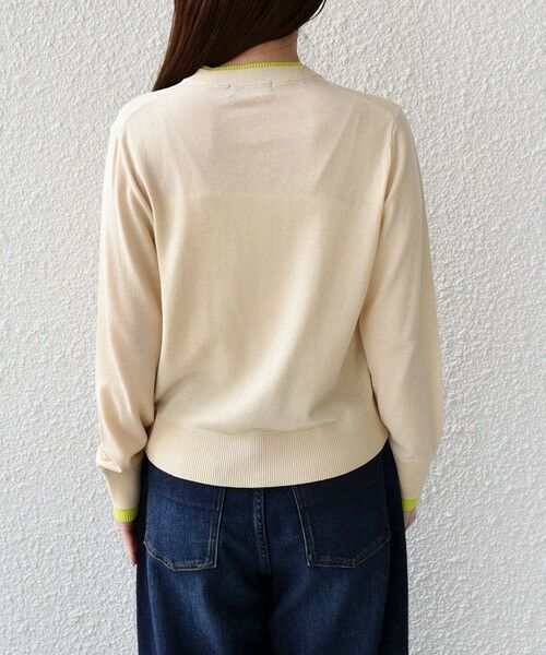 SHIPS / シップス カーディガン・ボレロ | 《予約》SHIPS Colors:〈手洗い可能〉配色 ニット クルーネック カーディガン◆ | 詳細9