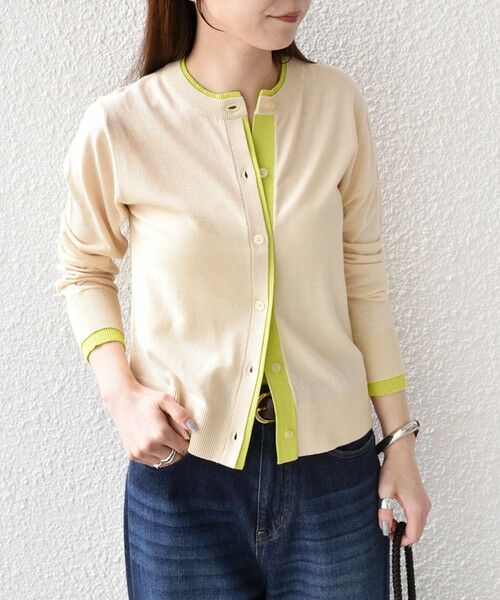 SHIPS / シップス カーディガン・ボレロ | 《予約》SHIPS Colors:〈手洗い可能〉配色 ニット クルーネック カーディガン◆ | 詳細11