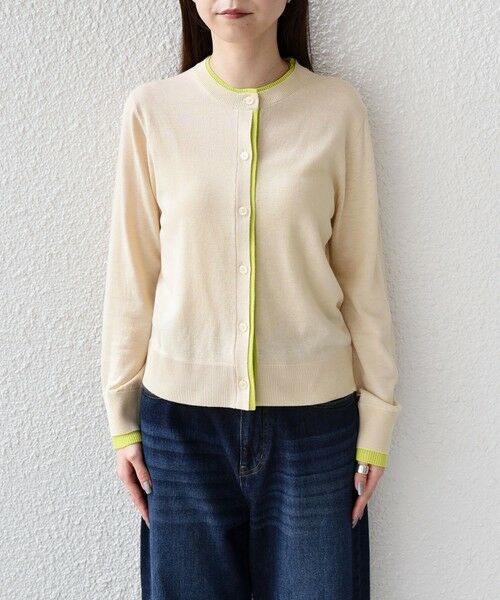 SHIPS / シップス カーディガン・ボレロ | 《予約》SHIPS Colors:〈手洗い可能〉配色 ニット クルーネック カーディガン◆ | 詳細7