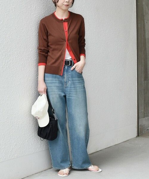 SHIPS / シップス カーディガン・ボレロ | SHIPS Colors:〈手洗い可能〉配色 ニット クルーネック カーディガン◇ | 詳細19