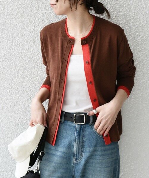 SHIPS / シップス カーディガン・ボレロ | SHIPS Colors:〈手洗い可能〉配色 ニット クルーネック カーディガン◇ | 詳細20