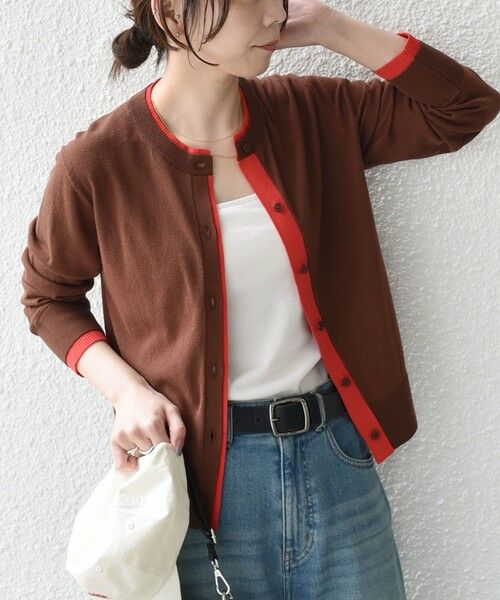 SHIPS / シップス カーディガン・ボレロ | SHIPS Colors:〈手洗い可能〉配色 ニット クルーネック カーディガン◇ | 詳細21